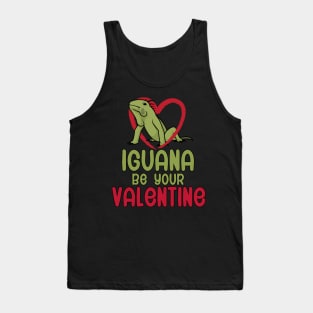 Iguana be your valentine Tank Top